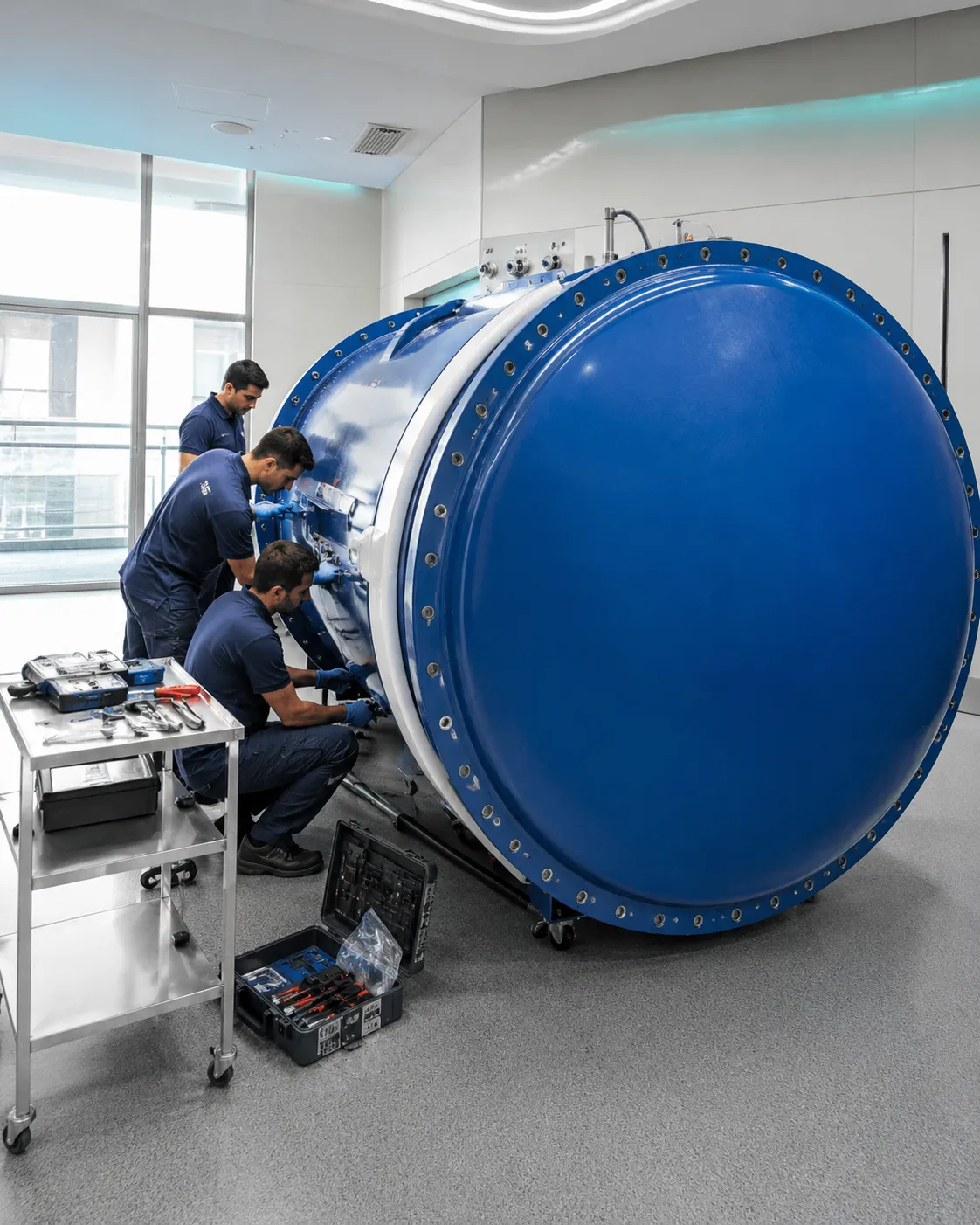 On-site chamber installation